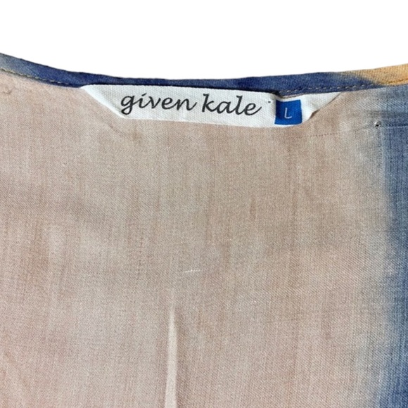 NWT Given Kale Tie Dye Blouse - Picture 9 of 13